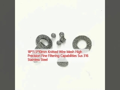 18*11.5*10mm Sieć z włókien plecionych Wysokiej precyzji Doskonałe zdolności filtrowania Sus 316 stal nierdzewna