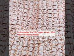 Zastosowalna sieć z włókna miedzianego Sus 316 do filtrowania