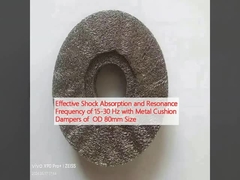 Efektywne wchłanianie wstrząsów i częstotliwość rezonansu 15-30 Hz z metalowymi amortyzatorami poduszkowymi o rozmiarze OD 80 mm