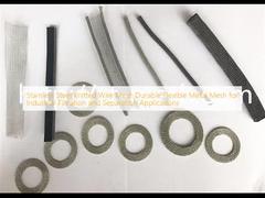 Włókno z włókien dzianych ze stali nierdzewnej Trwałe elastyczne metalowe siatki do zastosowań filtracyjnych i separacyjnych w przemyśle