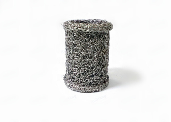 Dia 40 * 20mm Cylinder z dzianiny drucianej z siatki wydechowej Pierścienie podtrzymujące uszczelkę Odporne na alkalia