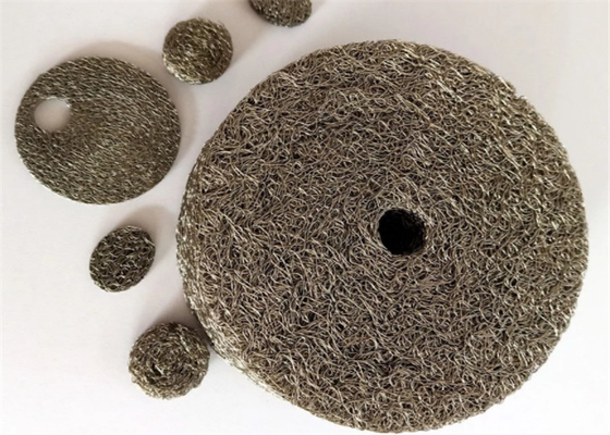 Sprasowana dzianinowa uszczelka z siatki drucianej Okrągły kształt OEM 0,55 mm do uszczelki wydechowej