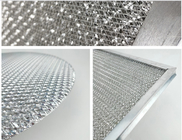 Wielowarstwowa aluminiowa siatka filtracyjna OEM Odpowietrznik o strukturze plastra miodu w kolorze srebrnym