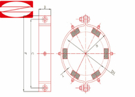 Skompresowana dzianinowa siatka druciana o średnicy 5-150 mm i średnicy 10-200 mm do filtracji tłumików