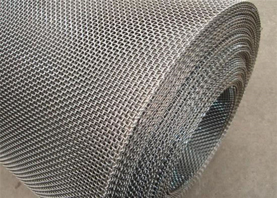 Ekran z karbowanej siatki drucianej ze stali nierdzewnej 304 0,02 mm 0,6 mm Tkany metalowy ekran