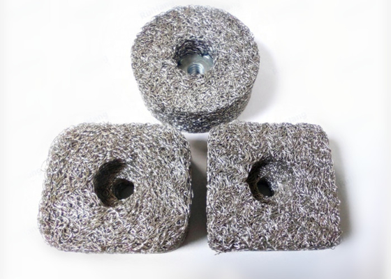 Kwadratowy kształt skompresowanej dzianej siatki drucianej 80 mm Filtr siatkowy ze stali nierdzewnej 316