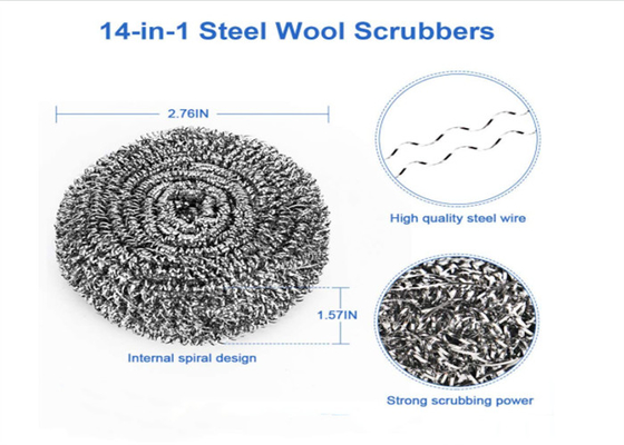 Dia6 * 6mm 9g Scrubber Cleaning Ball Narzędzie kuchenne ze stali nierdzewnej