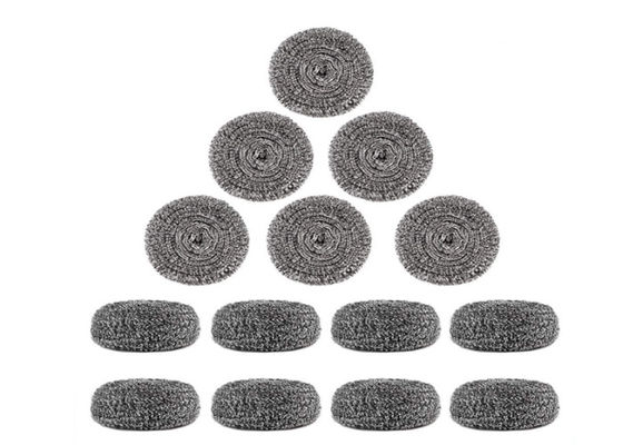 2 * 6 cm 7,5 g kulka do czyszczenia ze stali nierdzewnej / srebrna metalowa szczotka kuchenna