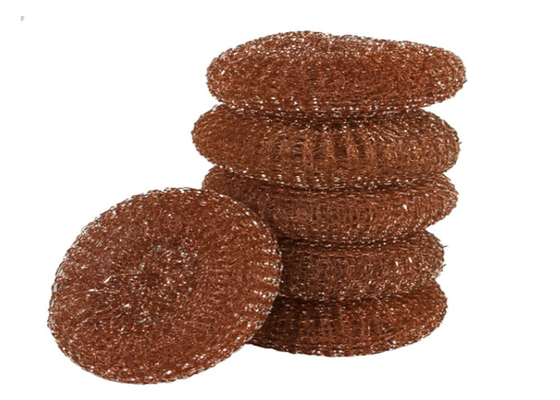 ZT Żółta miedziana szorowarka do naczyń 90g dostosowana do trudnych przyborów kuchennych