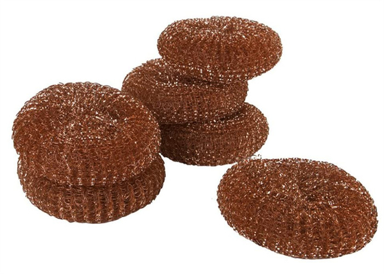 ZT Żółta miedziana szorowarka do naczyń 90g dostosowana do trudnych przyborów kuchennych
