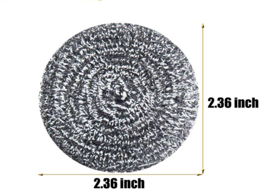 2 * 6 cm 7,5 g kulka do czyszczenia ze stali nierdzewnej / srebrna metalowa szczotka kuchenna