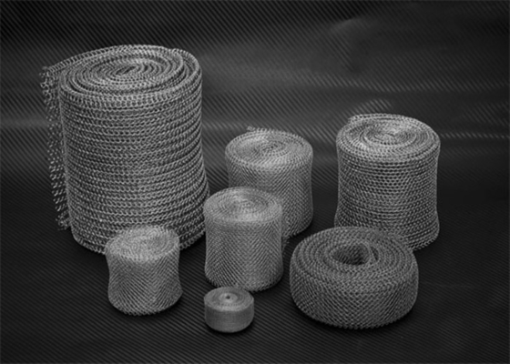 Szerokość 400 mm 0,25 mm Dzianinowa siatka metalowa falista / płaska do odmgławiania